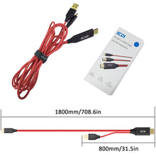 Load image into Gallery viewer, type C to HDMI(compatible with Thunderbolt 3), 4K 30Hz with USB 2.0 charger