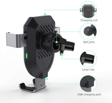 Load image into Gallery viewer, Wireless Gravity Car Charger Air Vent Mount Fast Charge Car Phone Holder - Wholesale