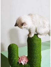 Load image into Gallery viewer, Cat Tree 41 Inch/31 Inch Cactus Cat Scratching Post for Cats and Kittens, Entertainment Playground Furniture