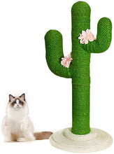 Load image into Gallery viewer, Cat Tree 41 Inch/31 Inch Cactus Cat Scratching Post for Cats and Kittens, Entertainment Playground Furniture