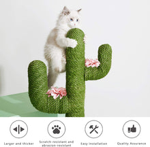 Load image into Gallery viewer, Cat Tree 41 Inch/31 Inch Cactus Cat Scratching Post for Cats and Kittens, Entertainment Playground Furniture