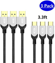 Load image into Gallery viewer, USB Type C Cable 3 Pack 3.3 FT - WholeSale