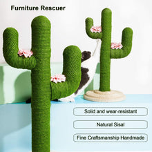 Load image into Gallery viewer, Cat Tree 41 Inch/31 Inch Cactus Cat Scratching Post for Cats and Kittens, Entertainment Playground Furniture