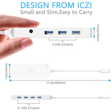 Load image into Gallery viewer, USB C Hub 7 Port, White
