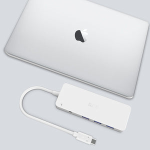 USB C Hub 7 Port, White