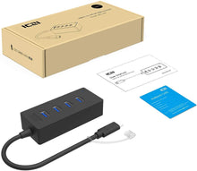 Load image into Gallery viewer, USB C Hub with 4 USB 3.0 Ports - WholeSale
