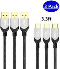 Load image into Gallery viewer, USB Type C Cable 3 Pack 3.3 FT - WholeSale
