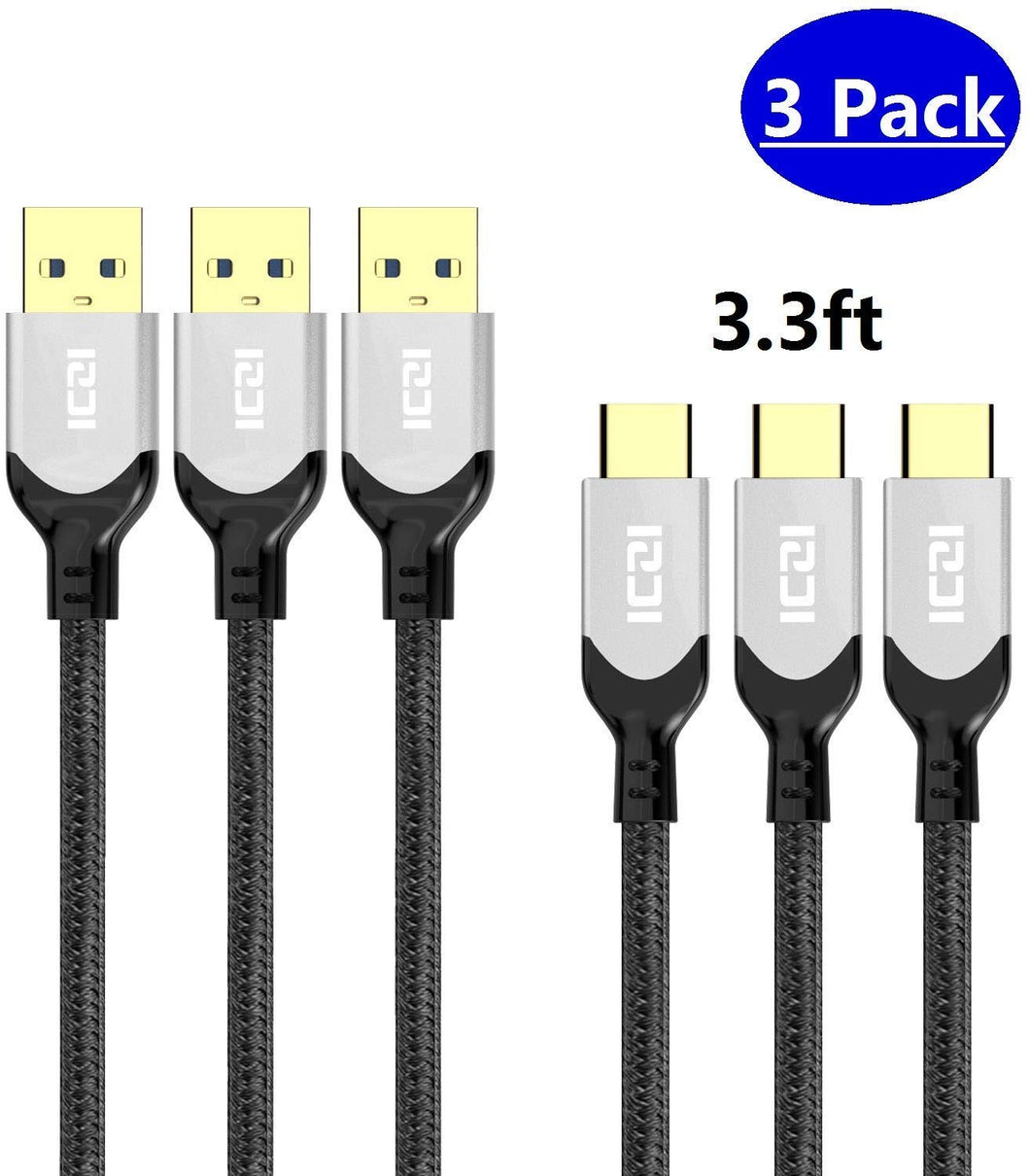 USB Type C Cable 3 Pack 3.3 FT - WholeSale