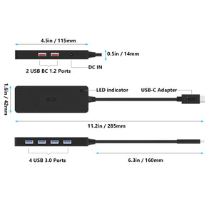 USB C Hub 6-Port, Type C Hub - WholeSale