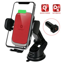 Load image into Gallery viewer, YoSpot Smart Wireless Charger Auto-Clamp Mount, For iPhone Samsung Pixel (Red) - WholeSale
