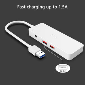 USB 3.0 HUB 6 Port ICZI 4 Port USB 3.0 Hub with 2 BC 1.2 USB Quick Charging Port